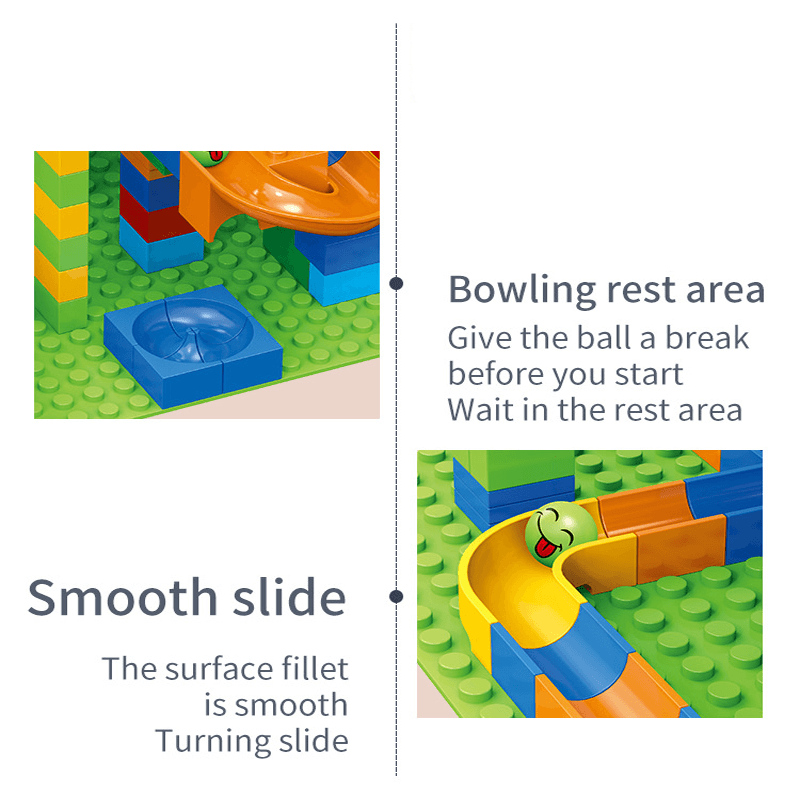 Marble Run -rakennuspalikat - Luova labyrintti, jossa on liukumäki ja pallorata lapsille - opettavainen leikki ongelmanratkaisuun ja mielikuvitukseen