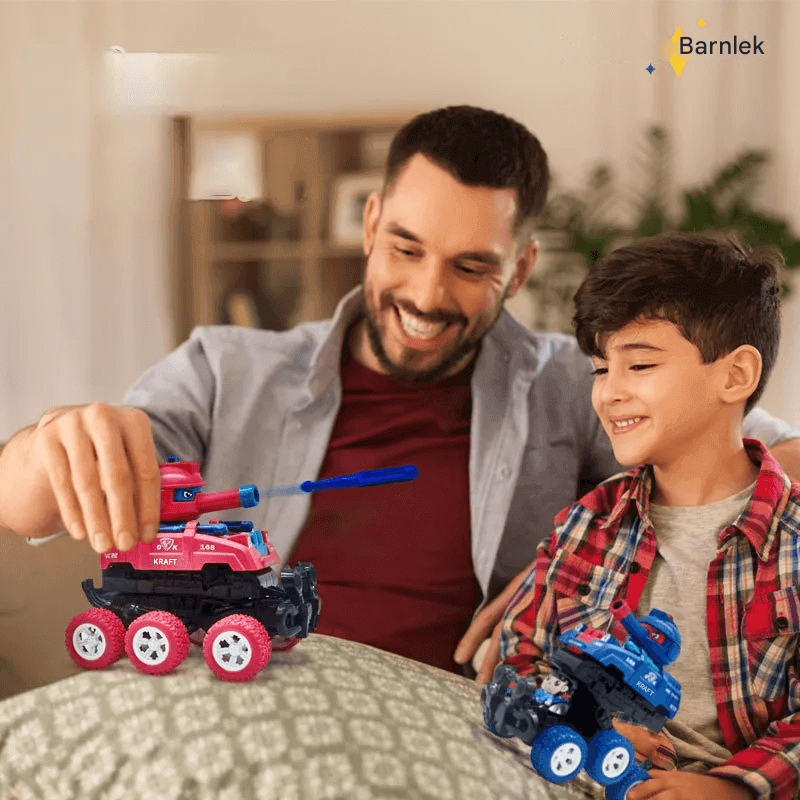 Mini-Tank-lelu – Kuusipyöräinen, liukuva ja hiljainen mini-tankki lasten mielikuvitusleikkeihin