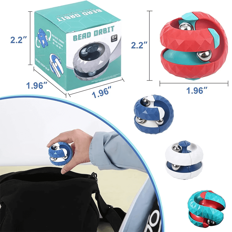 Stressiä lievittävä Orbit 3D -pallo – täydellinen aistillinen lelu lapsille ja aikuisille