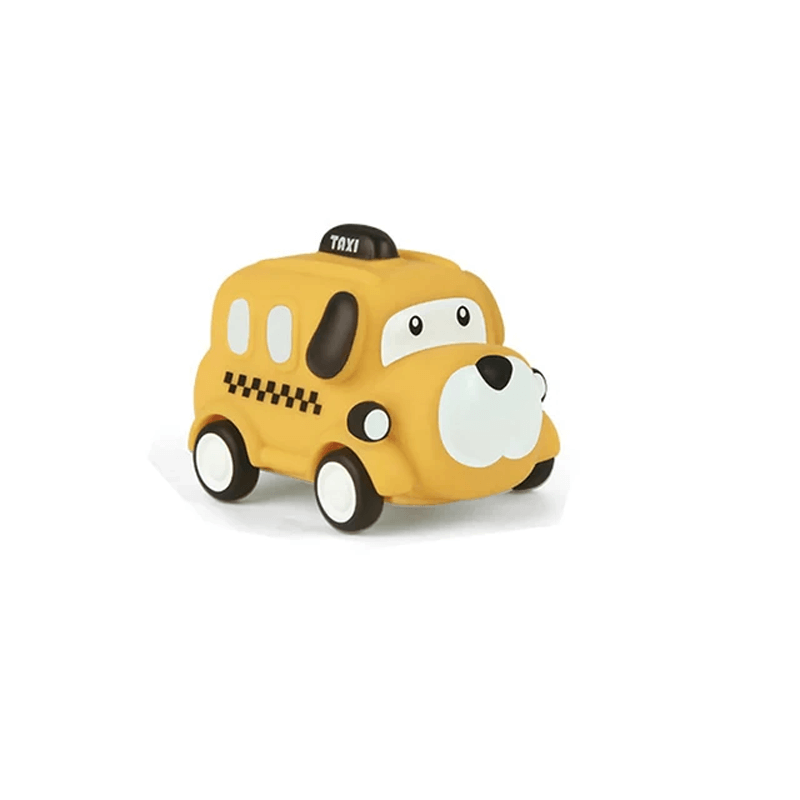 Pikkulapsille tarkoitettu mini-leikkiauto – kumiautojen muotoilu ja opettavainen leikki
