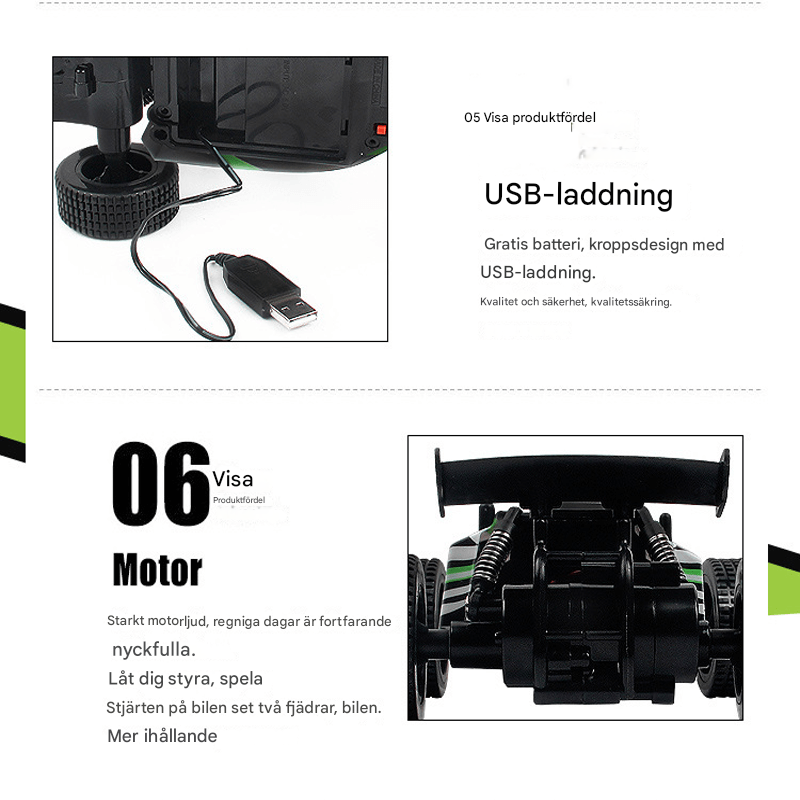 1:20 Kauko-ohjattava Buggy Car - Nopea kilpa-auto 2.4G-teknologialla