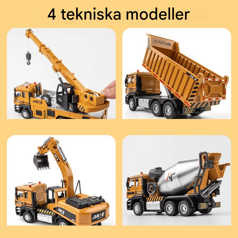 1:50-mittakaavainen automalli valo- ja äänitehosteilla – interaktiivinen lelu lapsille