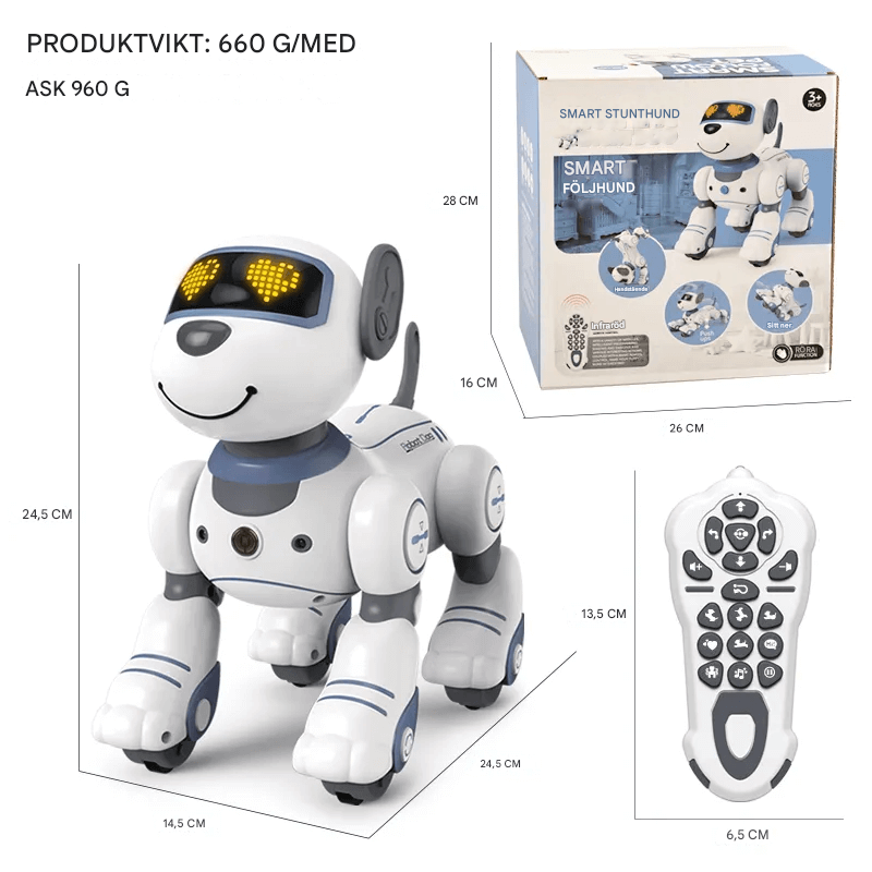 Älykäs robottikoira lapsille – elektroninen, tanssiva ja ohjelmoitava lelu