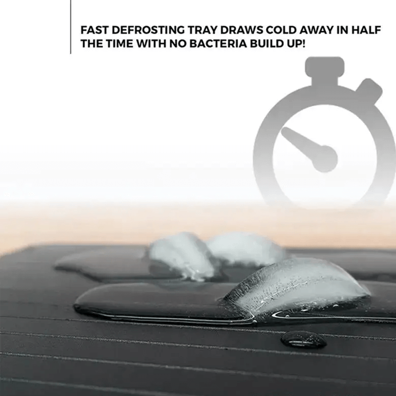 EcoThaw - Uudelleenkäytettävä Alumiininen Sulatusalusta Lihan ja Ruoan Nopeaan Sulattamiseen