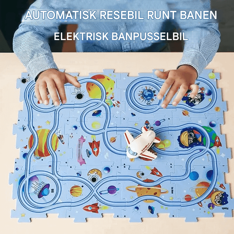 Rautatiepuzzle-lelusetti – tee-se-itse-paketti, joka kehittää lasten motorisia taitoja ja luovuutta