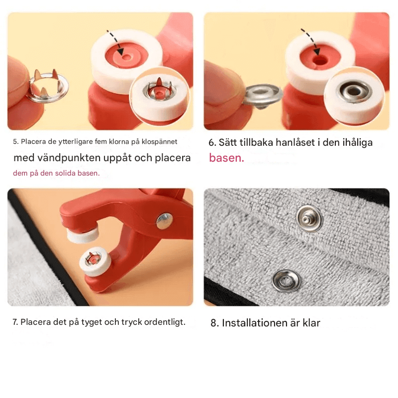 DIY-metallipainikeväline – tarkkuustyökalu vaatteille, nahalle ja käsityölle