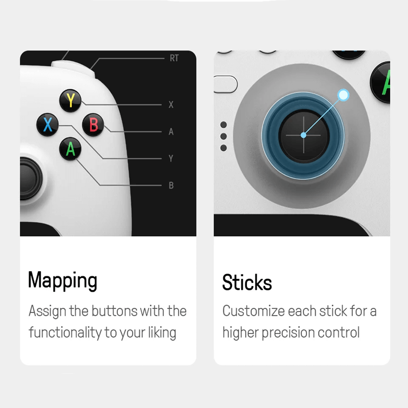 Ultimate 2.4G langaton ohjain - Hall Effect Joystick -päivitys PC-, Steam Deck- ja Android-peleihin
