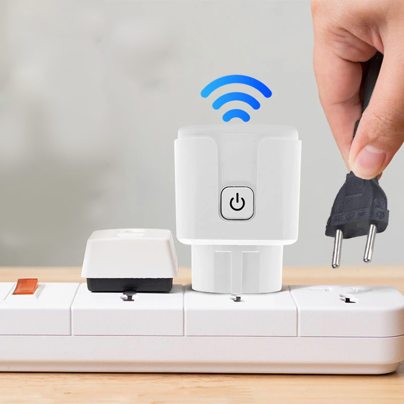 Smart WiFi-Kontakt 16A/20A – Röststyrd Uttagsadapter