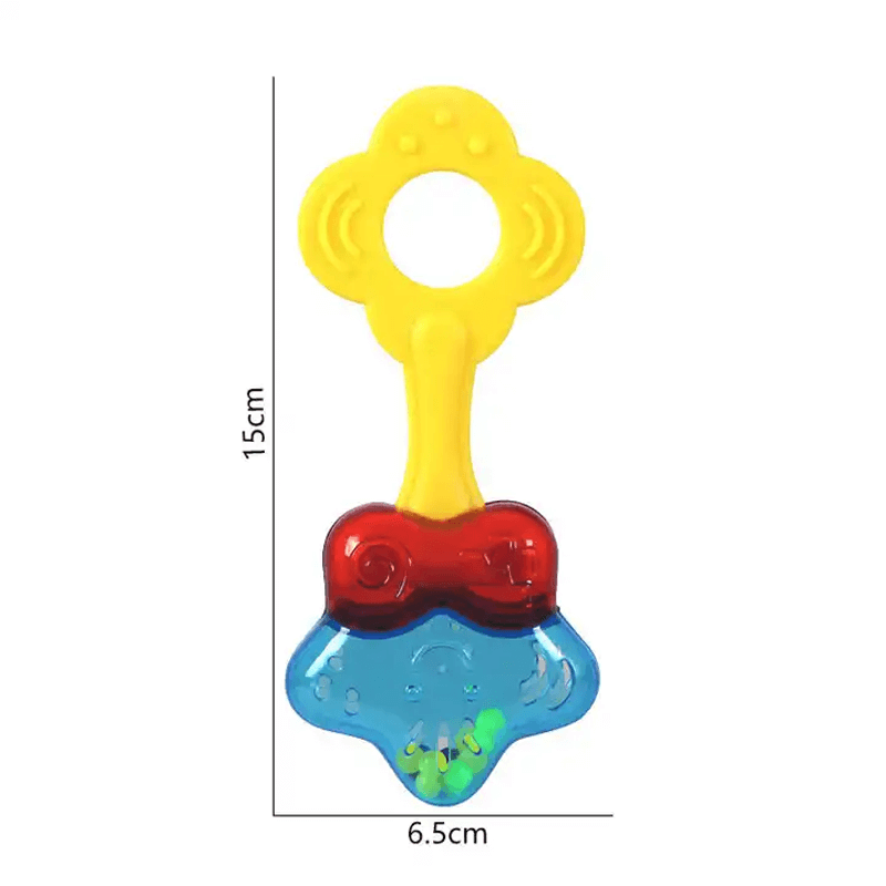 Hampaille sopiva vauvan lelu – silikoninen helistin ja purulelu