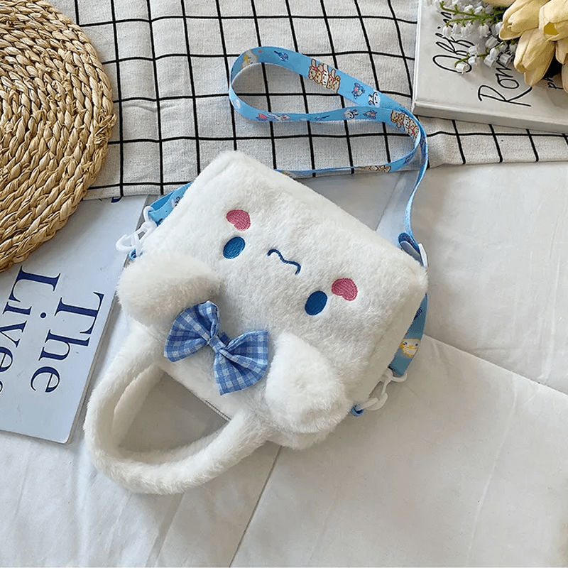 Sanrio Pluche-laukku – Ihastuttava käsilaukku, jossa Cinnamoroll, Melody ja Kuromi