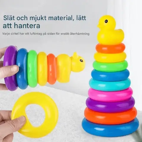 Stapelleksak Pyramidtorn for Babies – Develop Fine Motor Skills and Creative Play