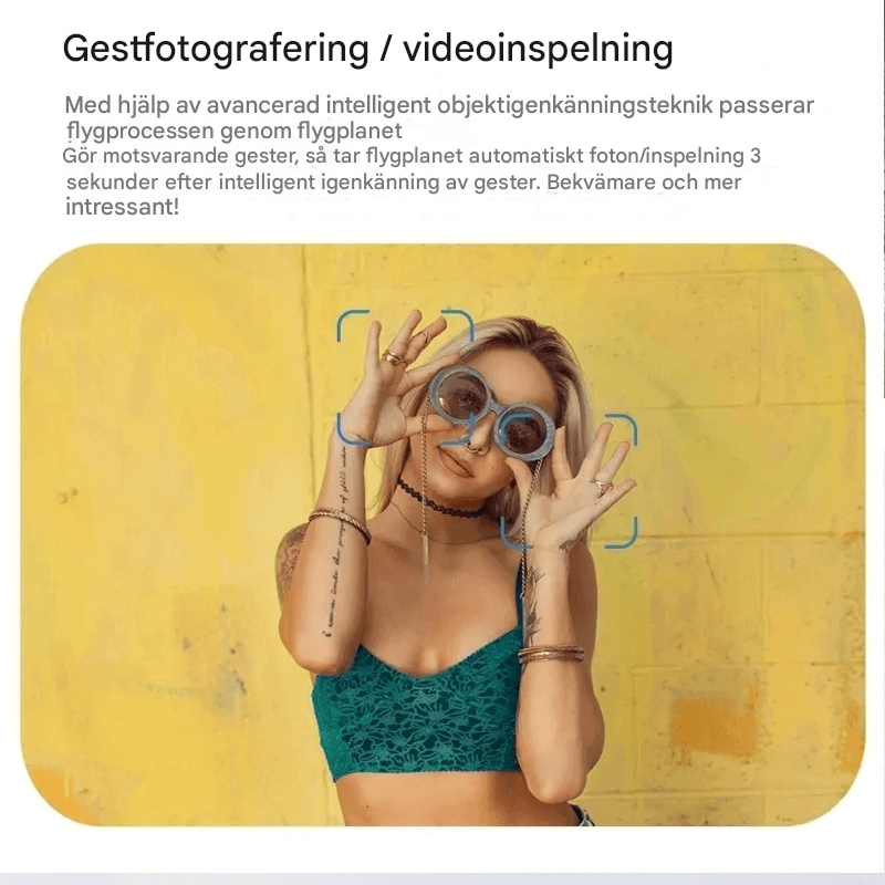 Mini-kauko-ohjattava drone 4K-kameralla – taitettava ja vakaa lento