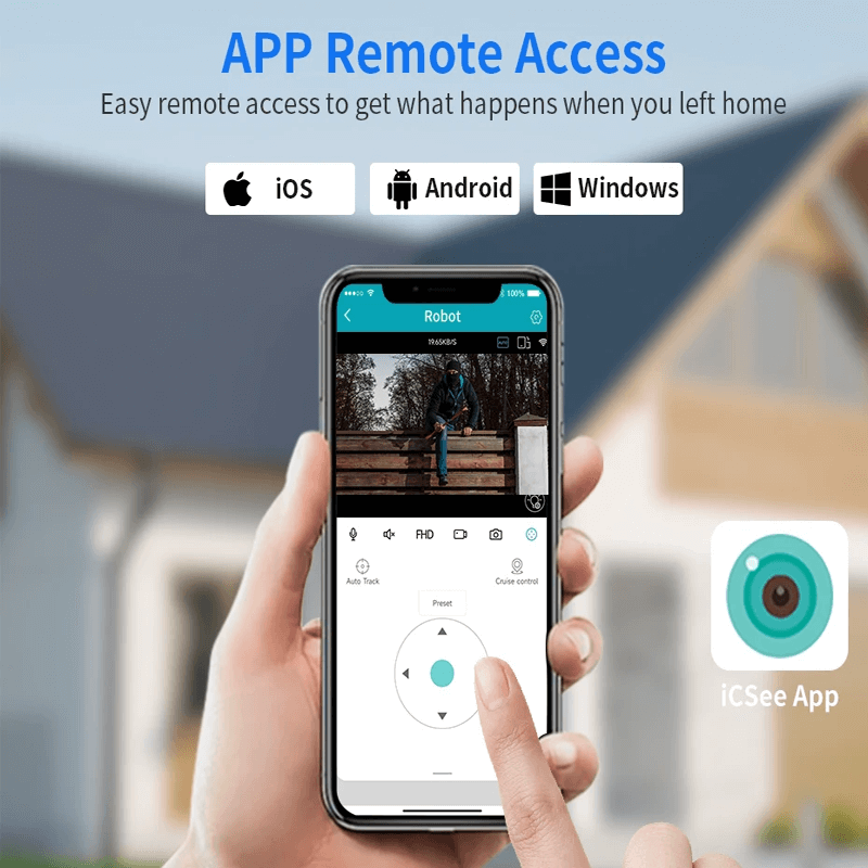 Smart WiFi Säkerhetskamera – Med Infraröd Nattvision, APP & AI