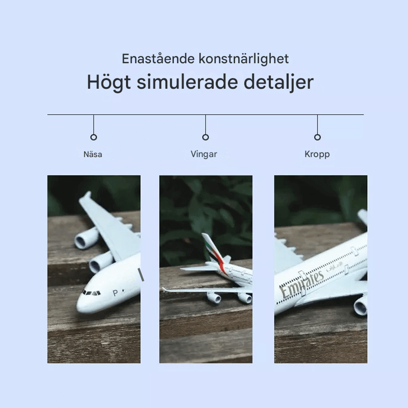 Metalliset keräilykoneet 1:400 – täydellinen lahja lapsille ja aikuisille