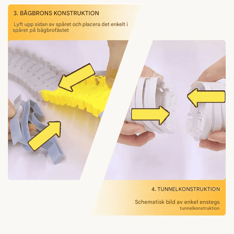 Insinöörien autotie – Rakennettava kilparata mini-insinöörien autoilla lapsille