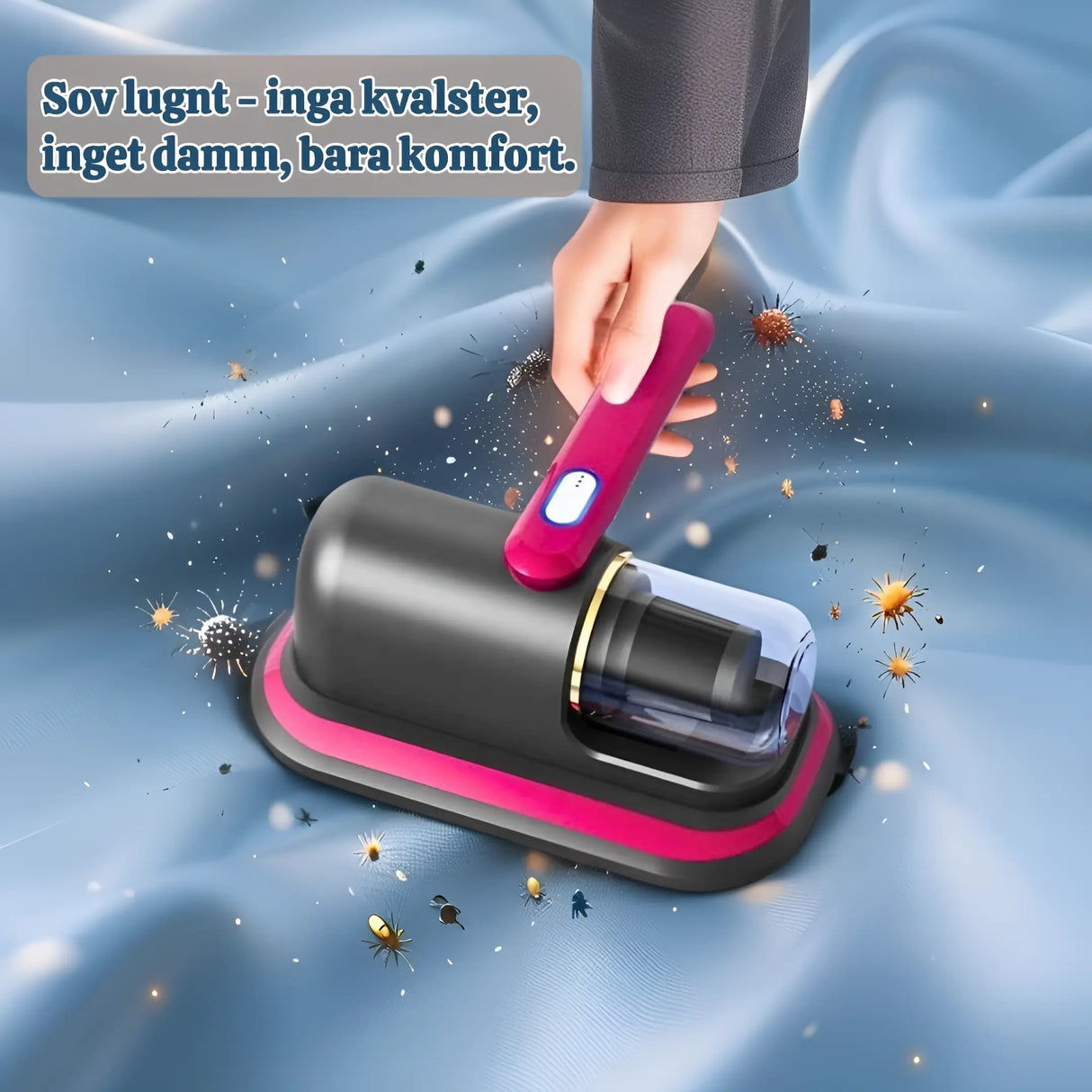 PureVac™ - 10 kPa Langaton Käsikäyttöinen Imuri Patjoille ja Pölypunkkeille