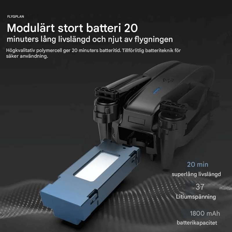 Mini-kauko-ohjattava drone 4K-kameralla – taitettava ja vakaa lento