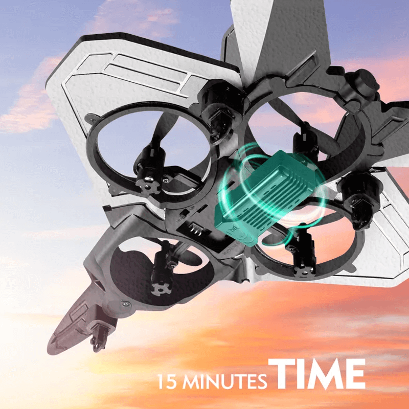 RC Fighter Plane kestävästä EPP-vaahdosta LED-valoilla | Kauko-ohjattava lentokone 2.4GHz aloittelijoille ja lapsille - Mallilento 360° silmukalla ja pitkällä lentoajalla