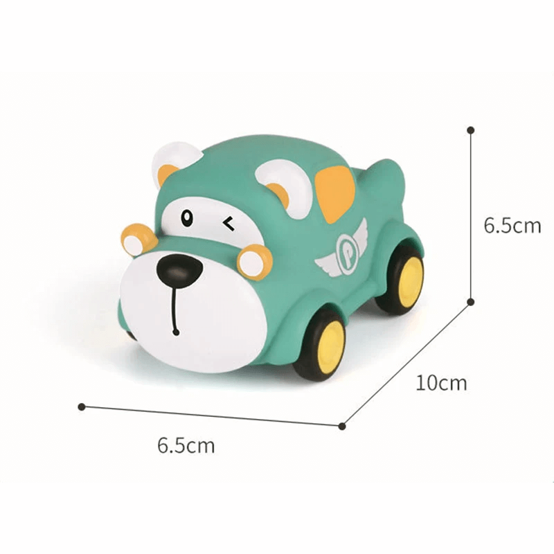 Pikkulapsille tarkoitettu mini-leikkiauto – kumiautojen muotoilu ja opettavainen leikki