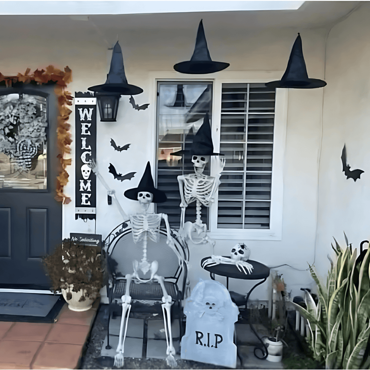 WitchGleam – Taitettava Halloween-noitahattu mustasta polyesteristä naamiaisiin, juhliin ja koristeluun