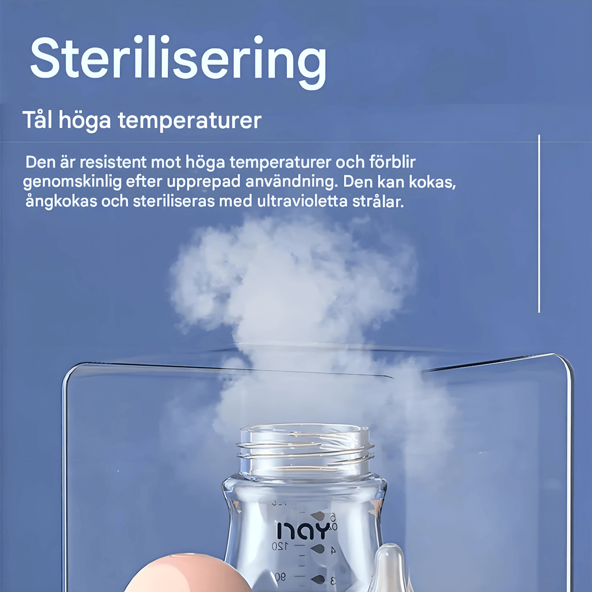 BabyFlow – Anti-Kolik-lasipullo pehmeällä silikonituttilla ja säädettävällä virtauksella