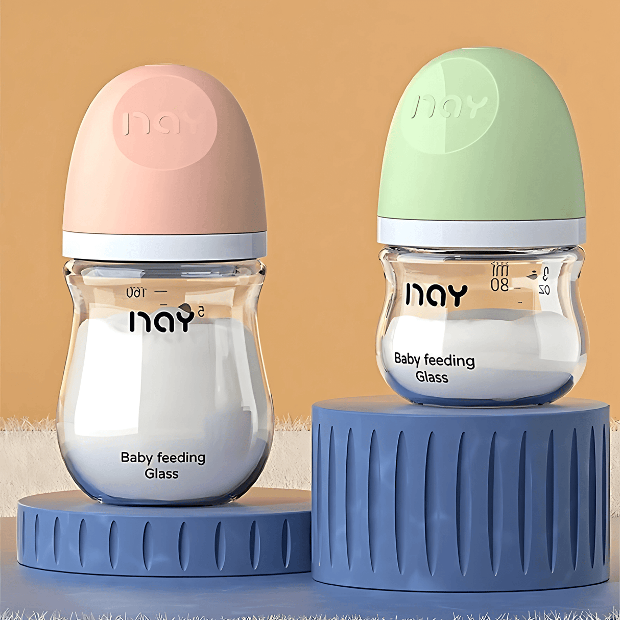 BabyFlow – Anti-Kolik-lasipullo pehmeällä silikonituttilla ja säädettävällä virtauksella