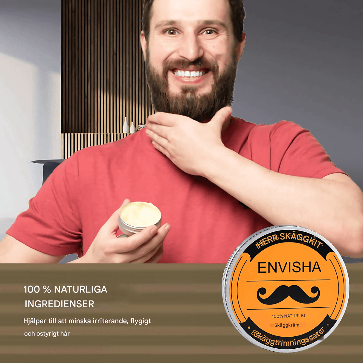 BeardMaster – 6-in-1 partahoitopaketti miehille, sisältää öljyn, balsamin, kammion, harjan ja sakset