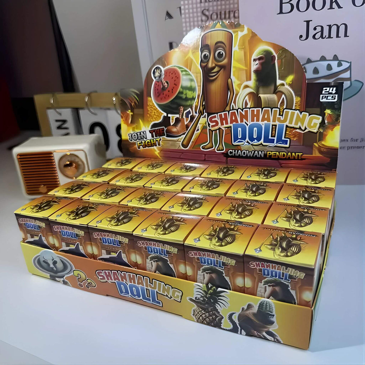 RotBox – 24 st Italienska Mindrot-karaktärer Nyckelringar & Samlarfigurer i Mystery Box