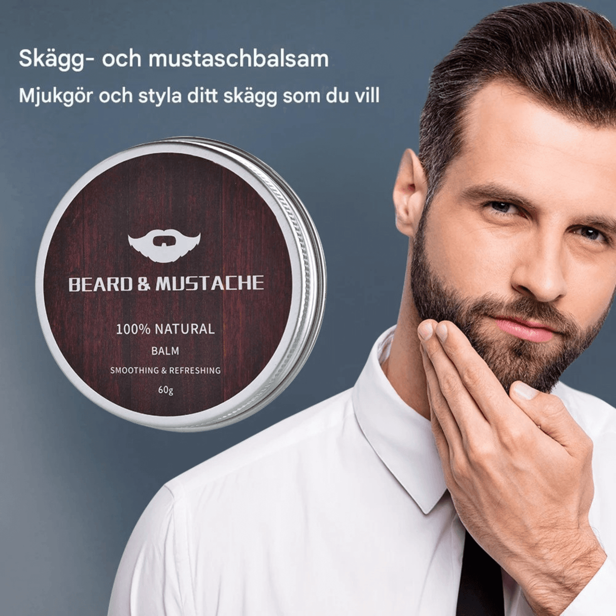 BeardPeak – Partahoitopakkaus, jossa öljy, balsami, mikroneulakela ja kampa hyvin hoidetulle partalle
