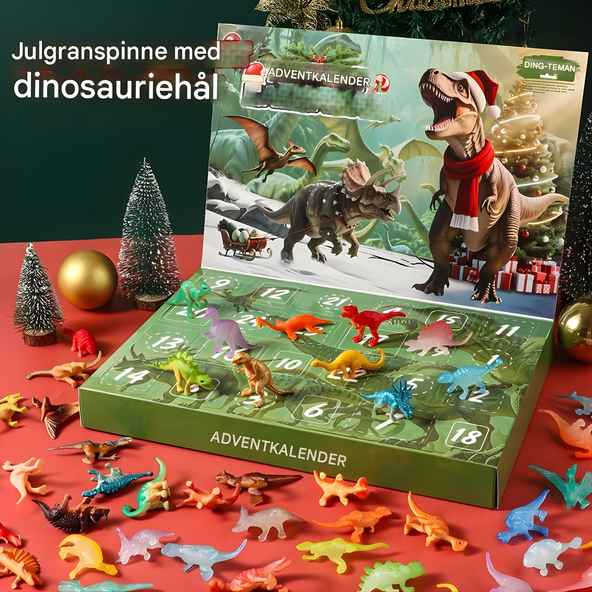 DinoBlaze – Julkalender med Dinosaurier | 24 Överraskningar med Lysande & Klassiska Dinosaurier för Barn