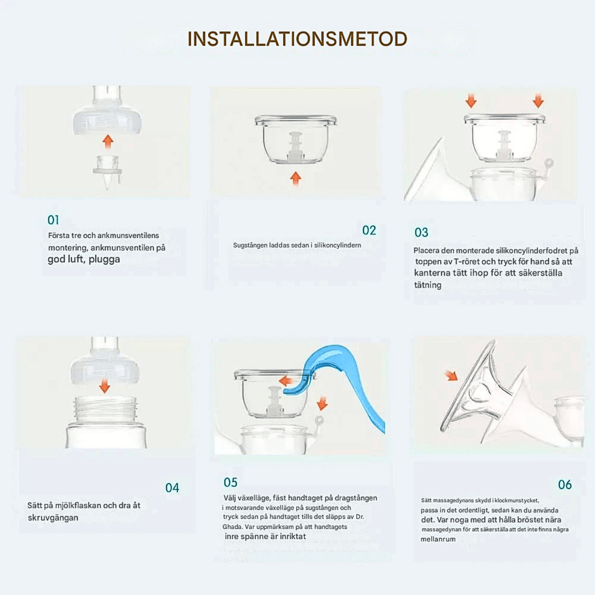LactiMate – Manuaalinen rintapumppu BPA-vapaasta silikonista, ergonomisella kahvalla ja hiljaisella käynnin