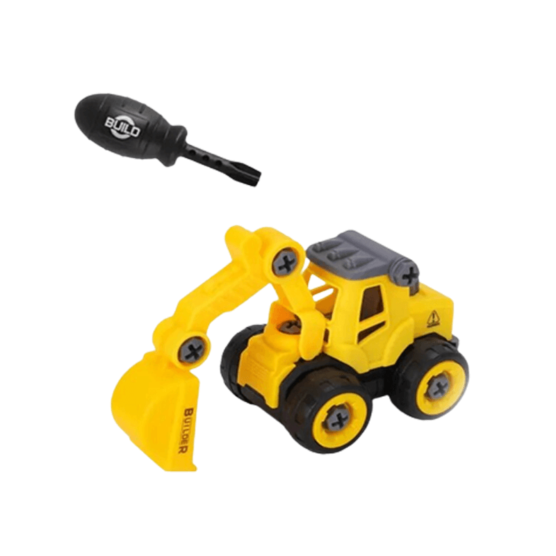 Palapeli-simulaatio Kaivinkone-lelu – Tee-se-itse Rakennettava Lelu lapsille
