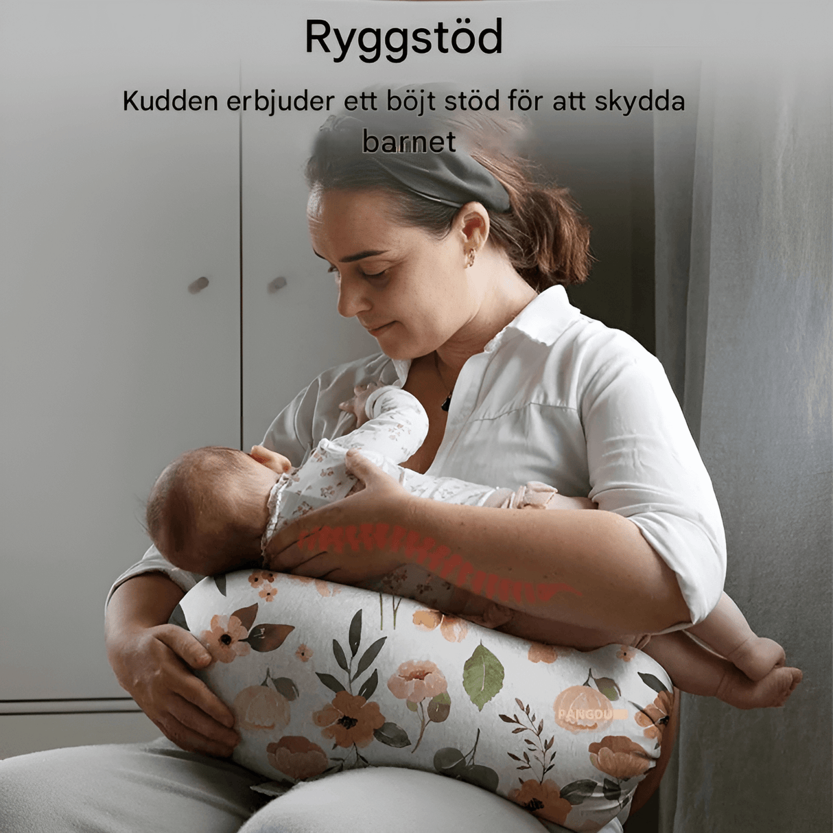 SoftCradle – Tieteellisesti suunniteltu monitoiminen imetystyyny, jossa on 30°:n kallistus ja ergonominen tuki lapselle ja äidille