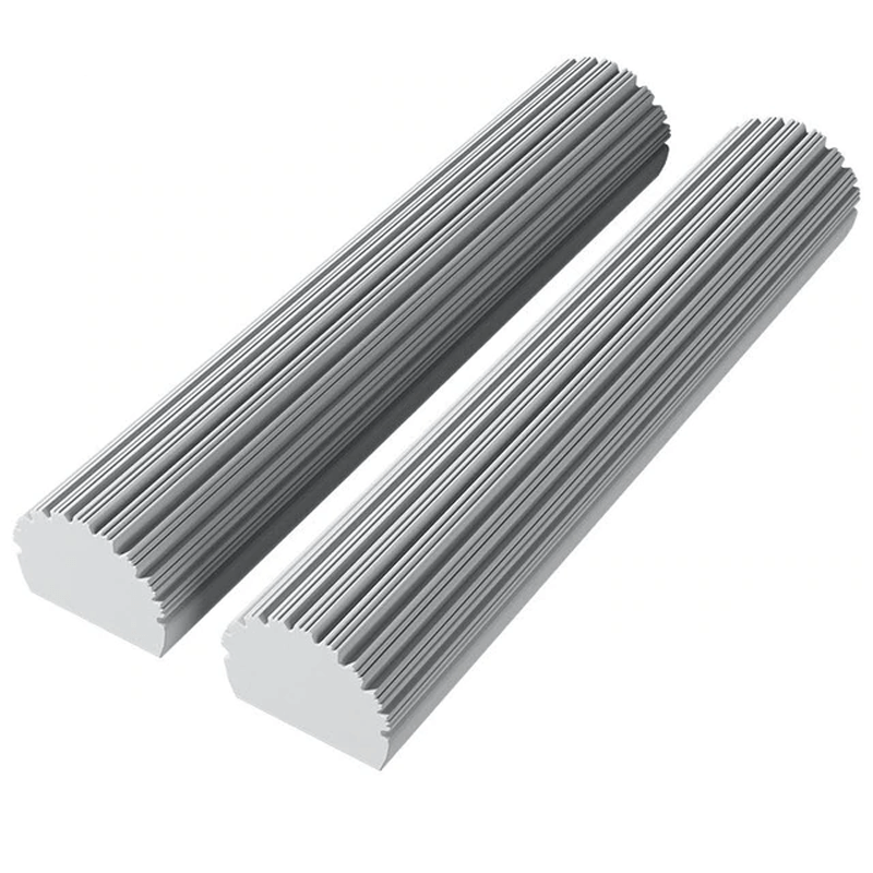 Itsepuristuva moppi teleskooppivarrella - kokoontaitettava puuvillamoppi tehokkaaseen lattian puhdistukseen ja kuivaukseen