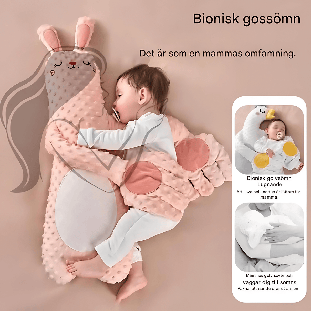 CuddleNest – Monitoiminen lasten unipukki, joka tarjoaa turvallisuuden tunteen, lämpöä, musiikkia ja heiluttavia sormia