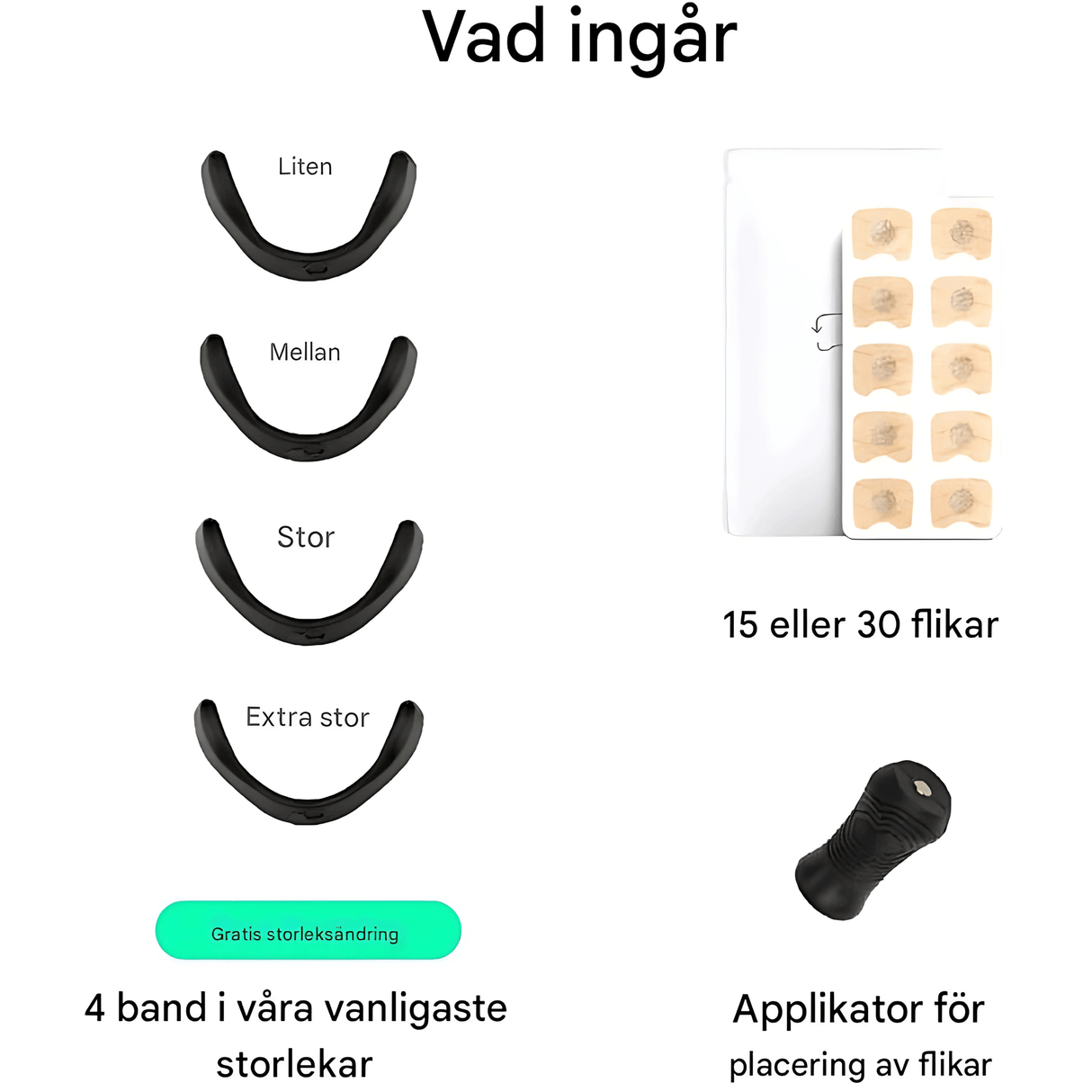 AirNite – Anti-Snarkningskit mustana tai valkoisena, nenäklipsi ja hengitystablettit parempaan nenän hengitykseen