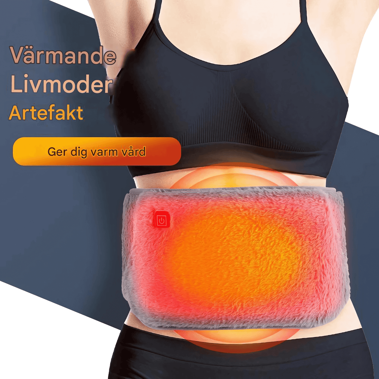 WarmEase – Sähköinen USB-lämmitysvyö käsien ja vyötärön lämmittämiseen, kivun lievittämiseen ja lämpimään mukavuuteen