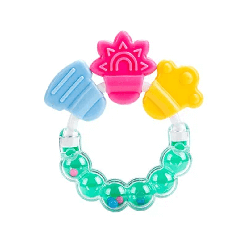 Hampaille sopiva vauvan lelu – silikoninen helistin ja purulelu