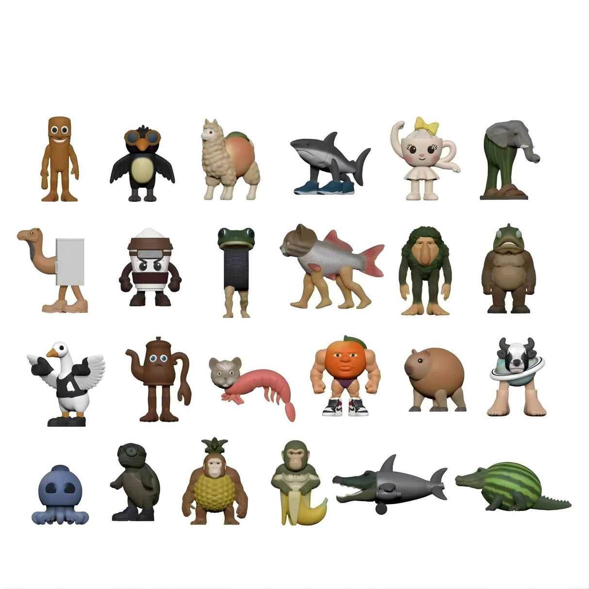 MiniFun – Italienska Mindrot Karaktärer Set med 24 Olika Figurer