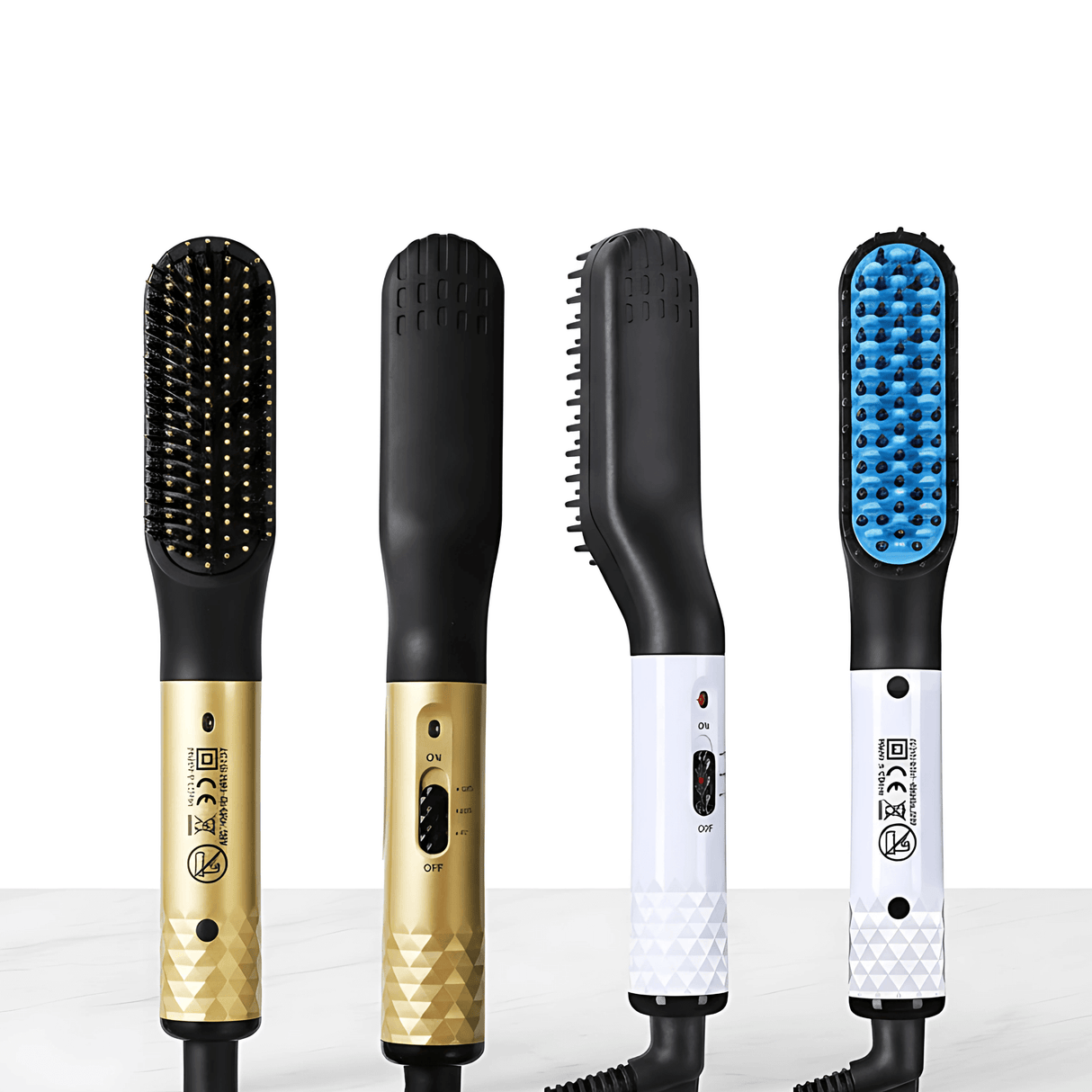 GroomFlex – Sähköinen kampa ja hiustenmuotoilija, jossa ionisointi ja säädettävä lämpötila partalle ja hiuksille