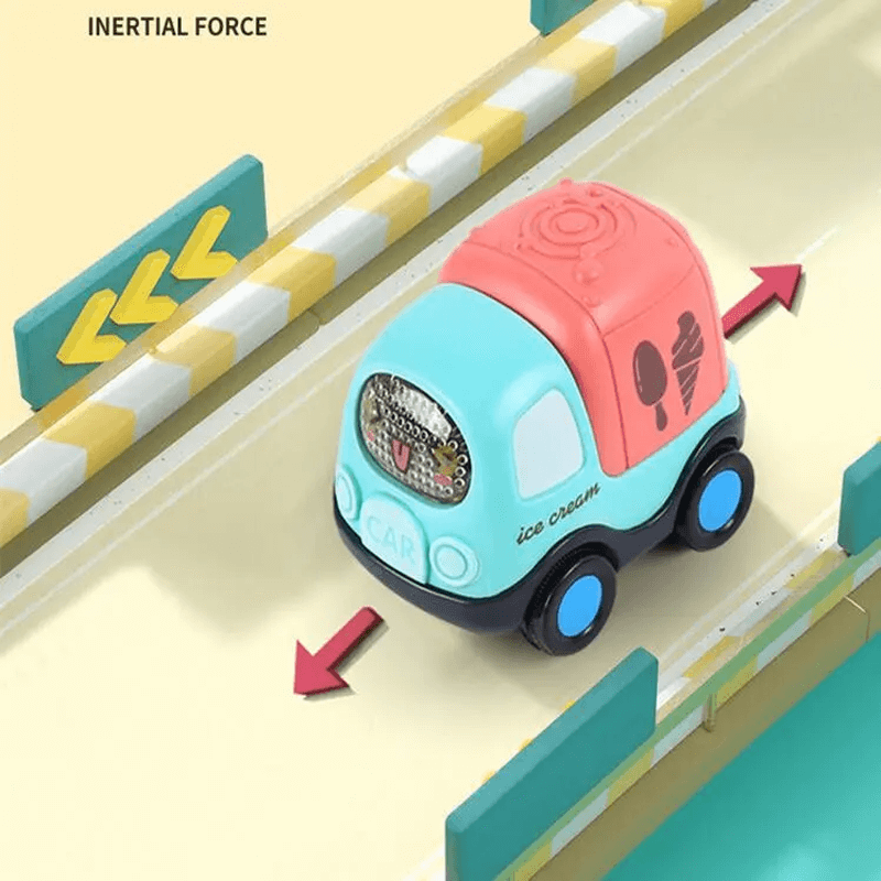 Pikkulapsille tarkoitettu mini-leikkiauto – kumiautojen muotoilu ja opettavainen leikki