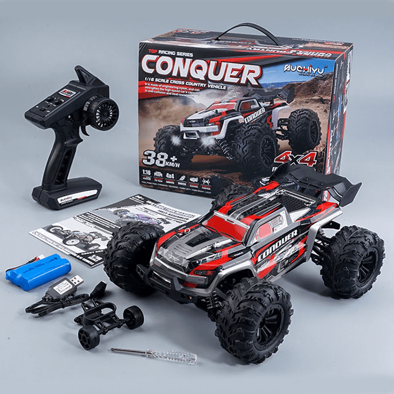 1:16 RC Car 50km/h - 4x4 Off-Road Monster Truck 4WD:llä ja 2.4G-kauko-ohjauksella