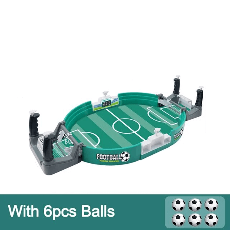 Pöytäjalkapallopeli lapsille ja aikuisille - Minijalkapallopeli puusta ja ABS:stä | Interaktiivinen 2-in-1 lautapeli 2-4 pelaajalle