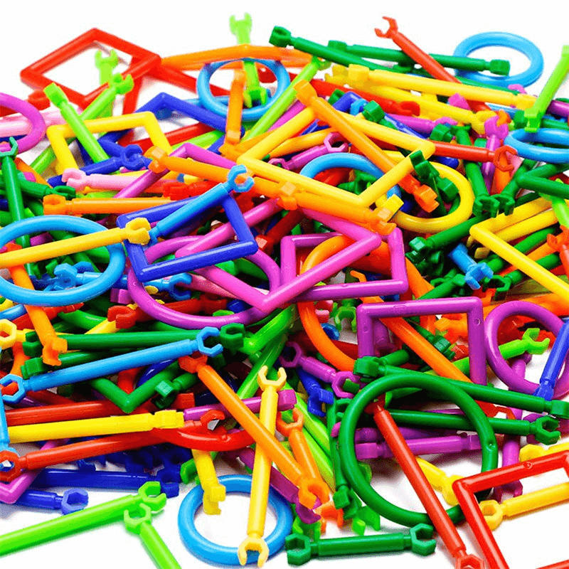 280 kpl älykkäitä palapelejä - Rakennuspalikoita lapsille, 3D-palapelit ja opettavainen rakennussarja, luova yhdistämis- ja rakennussarja