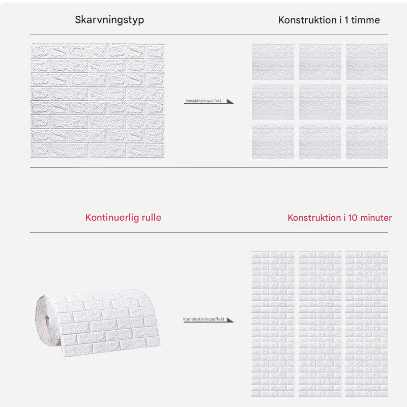 THOMAS - Itseliimautuvat seinäpaneelit 3D | Vaahtomuovinen tapetti luovaan sisustukseen