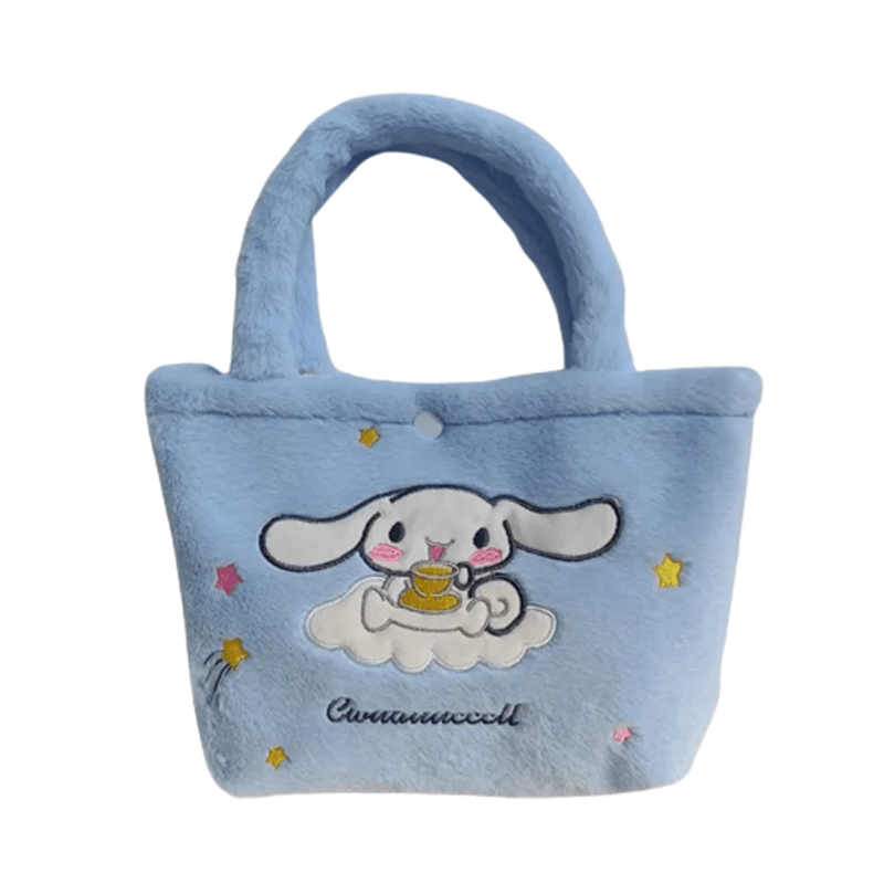 Sanrio Pluche-laukku – Ihastuttava käsilaukku, jossa Cinnamoroll, Melody ja Kuromi