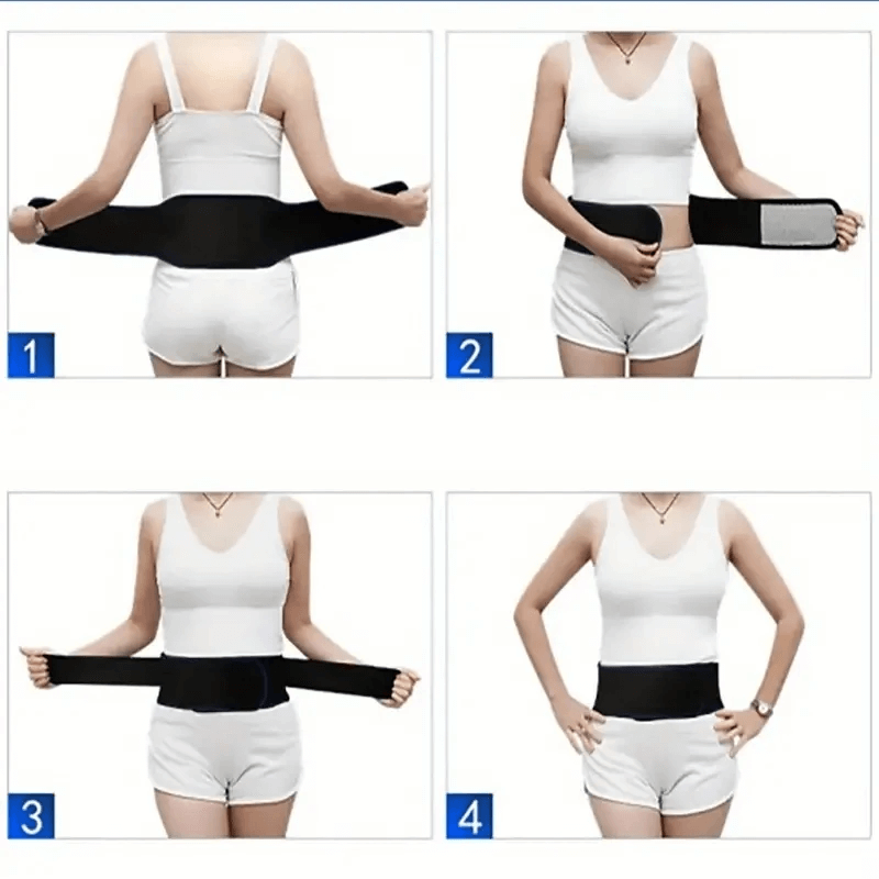 Säädettävä itselämmittävä magneettiterapian lannerangan tuki - kipua lievittävä lämpövyö lannerangalle ja asennolle