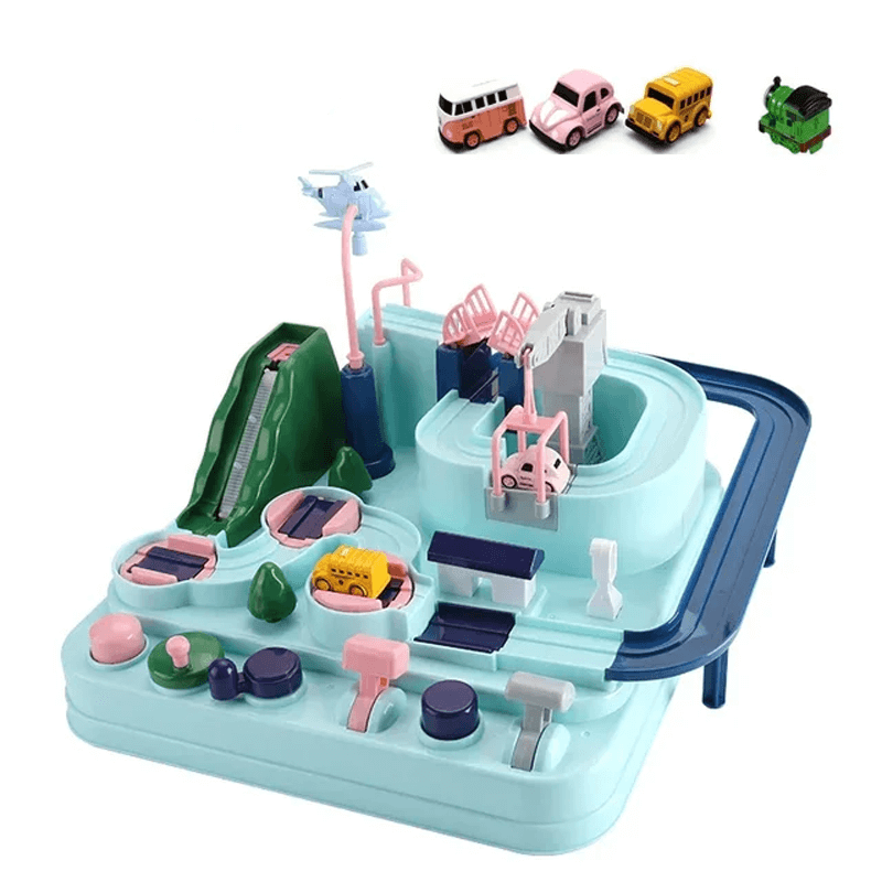 Paristoton kilpa-junamalli – interaktiivinen ja iskunkestävä ABS