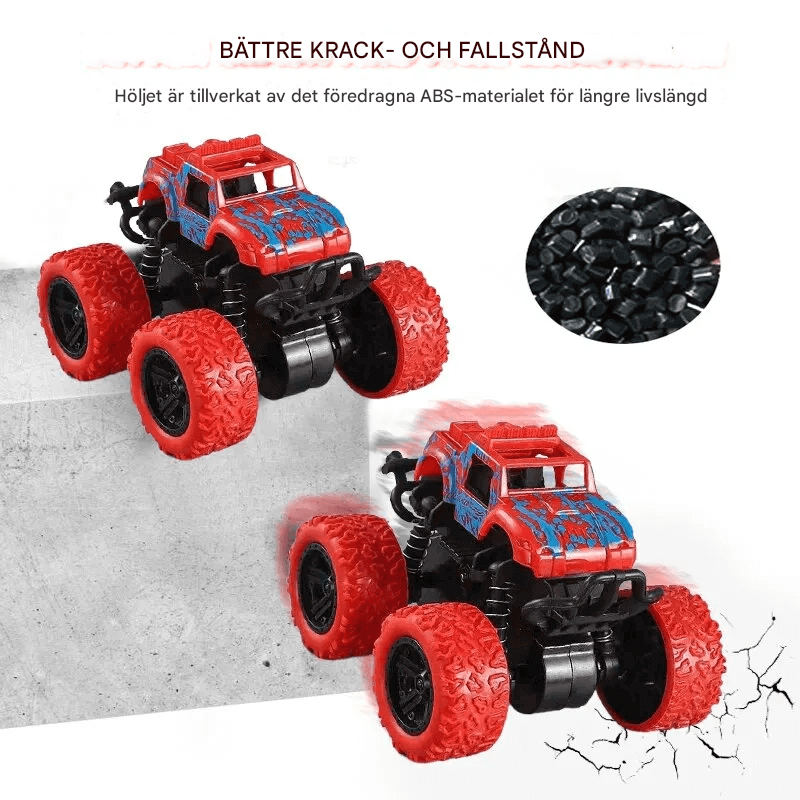 Iskunkestävä 360° pyörivä kitkavetoinen – Diecast Offroad -autolelu