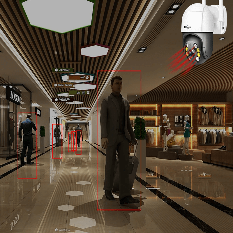 Smart WiFi Säkerhetskamera – Med Infraröd Nattvision, APP & AI
